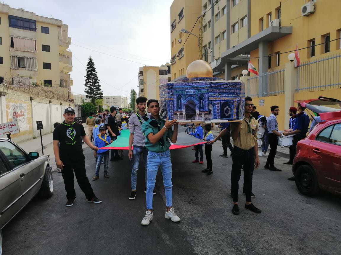 حركة الجهاد الإسلامي تشارك بفعاليات يوم القدس العالمي في لبنان 