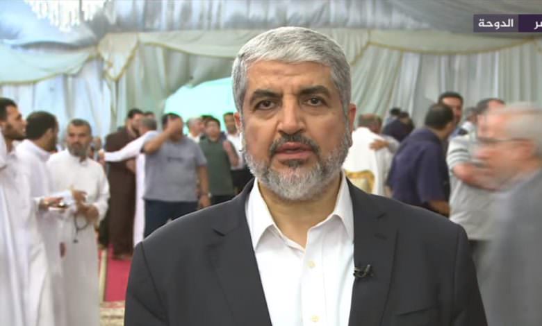 مشعل يعزي بوفاة مرسي ويشيد بدعمه للقضية الفلسطينية