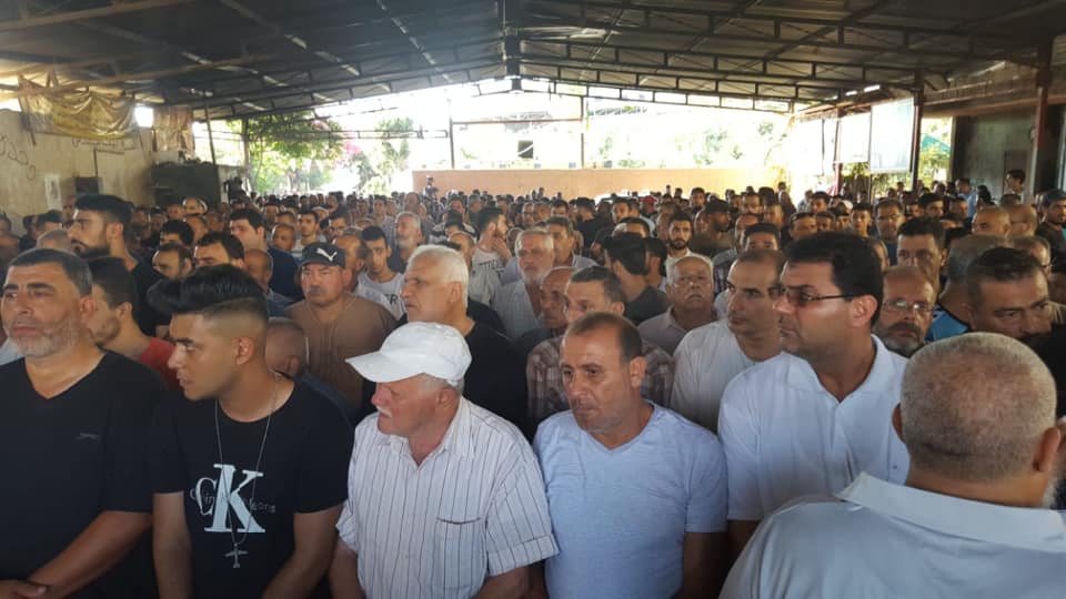 جنازة حاشدة و مهيبة للشهيد خالد حديري في مخيم البداوي