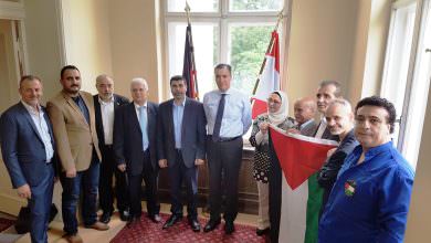 هيئة المؤسسات والجمعيات الفلسطينية والعربية في برلين تسلم السفارة اللبنانية في برلين مذكرة احتجاج