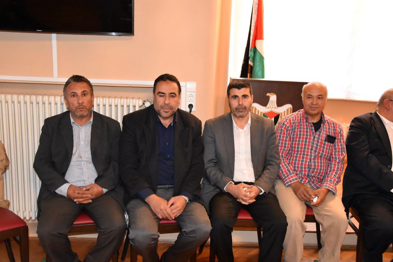 مجلس عزاء للشهيد الحاج مطلق القدوة في مقر سفارة فلسطين