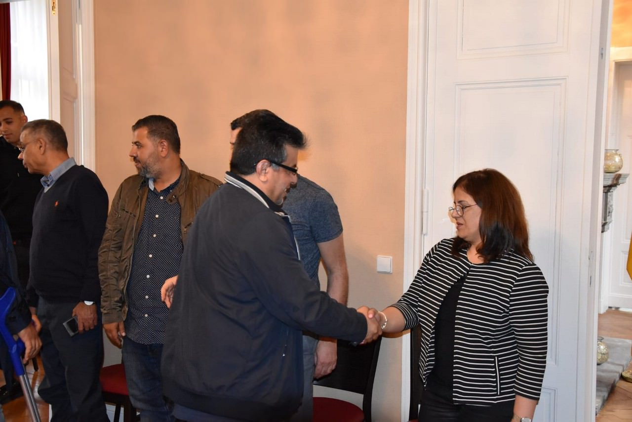 مجلس عزاء للشهيد الحاج مطلق القدوة في مقر سفارة فلسطين
