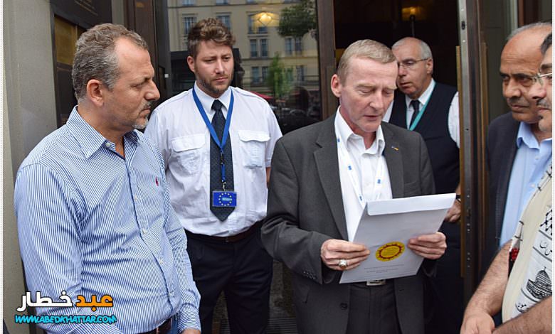 تسلم رسالة إحتجاج الى بعثة المفوضية الأوروبية على هدم الإحتلال للمنازل الفلسطينية في وادي الحمّص في مدينة القدس