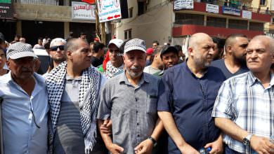 مسيرة الغضب في مخيم البداوي  تنديداً بقرار وزير العمل اللبناني بحق العمالة الفلسطينية في لبنان