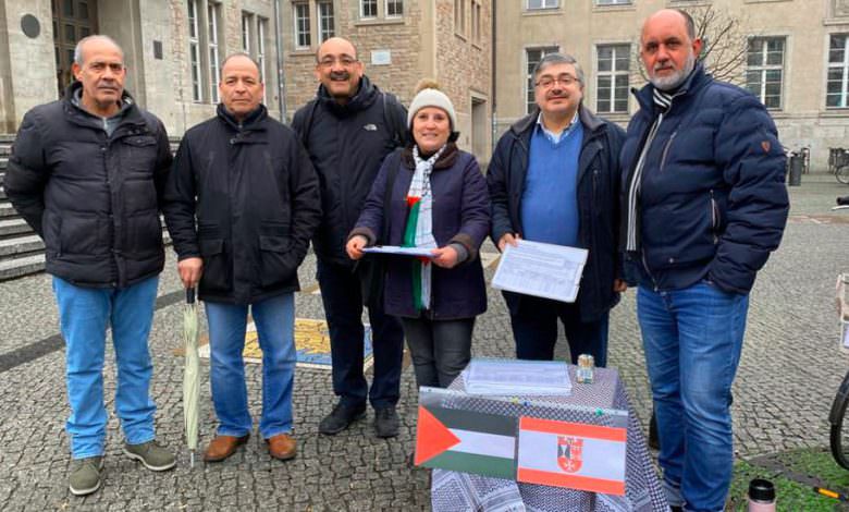 حملة جمع تواقيع ضد الهجمة على النشاطات الفلسطينية في برلين