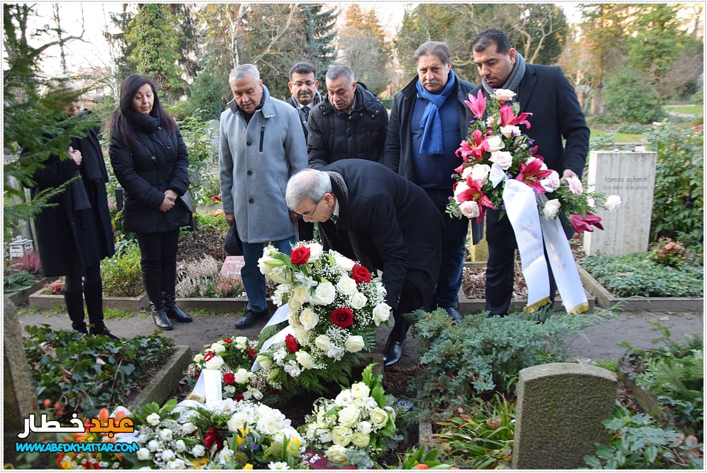 مراسم دفن البرفسور زغفرد فوغل في برلين