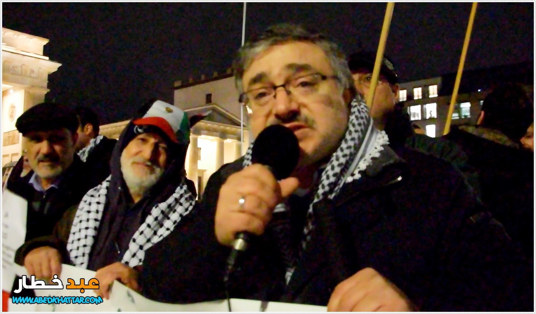 وقفة احتجاجية في العاصمة الالمانية برلين رفضا لقرار صفقة ترامب