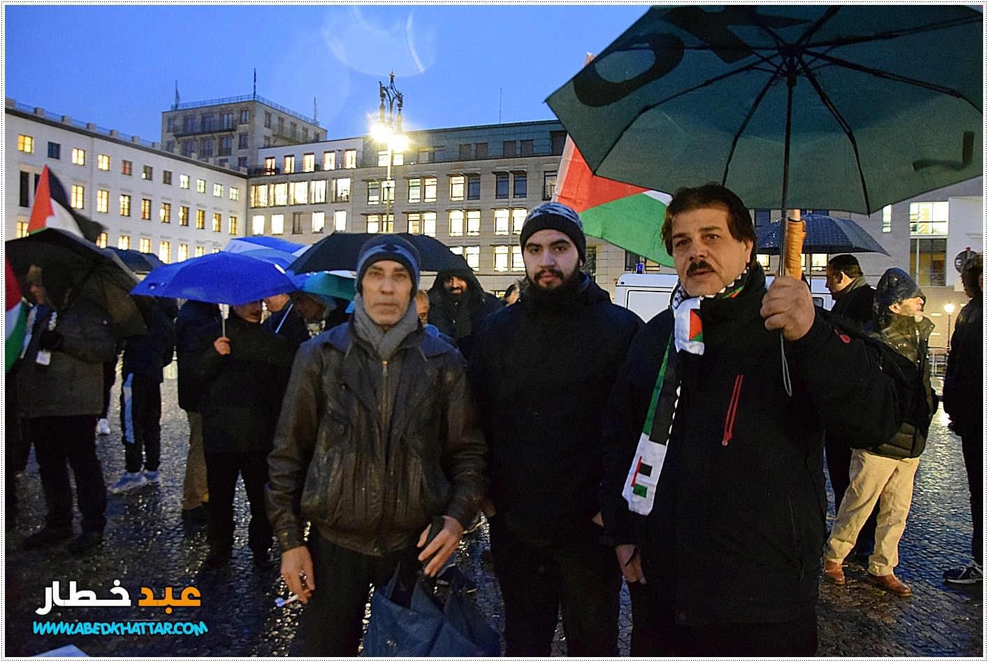 وقفة احتجاجية في العاصمة الالمانية برلين رفضا لقرار صفقة ترامب