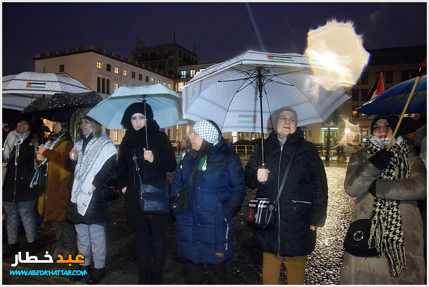 وقفة احتجاجية في العاصمة الالمانية برلين رفضا لقرار صفقة ترامب