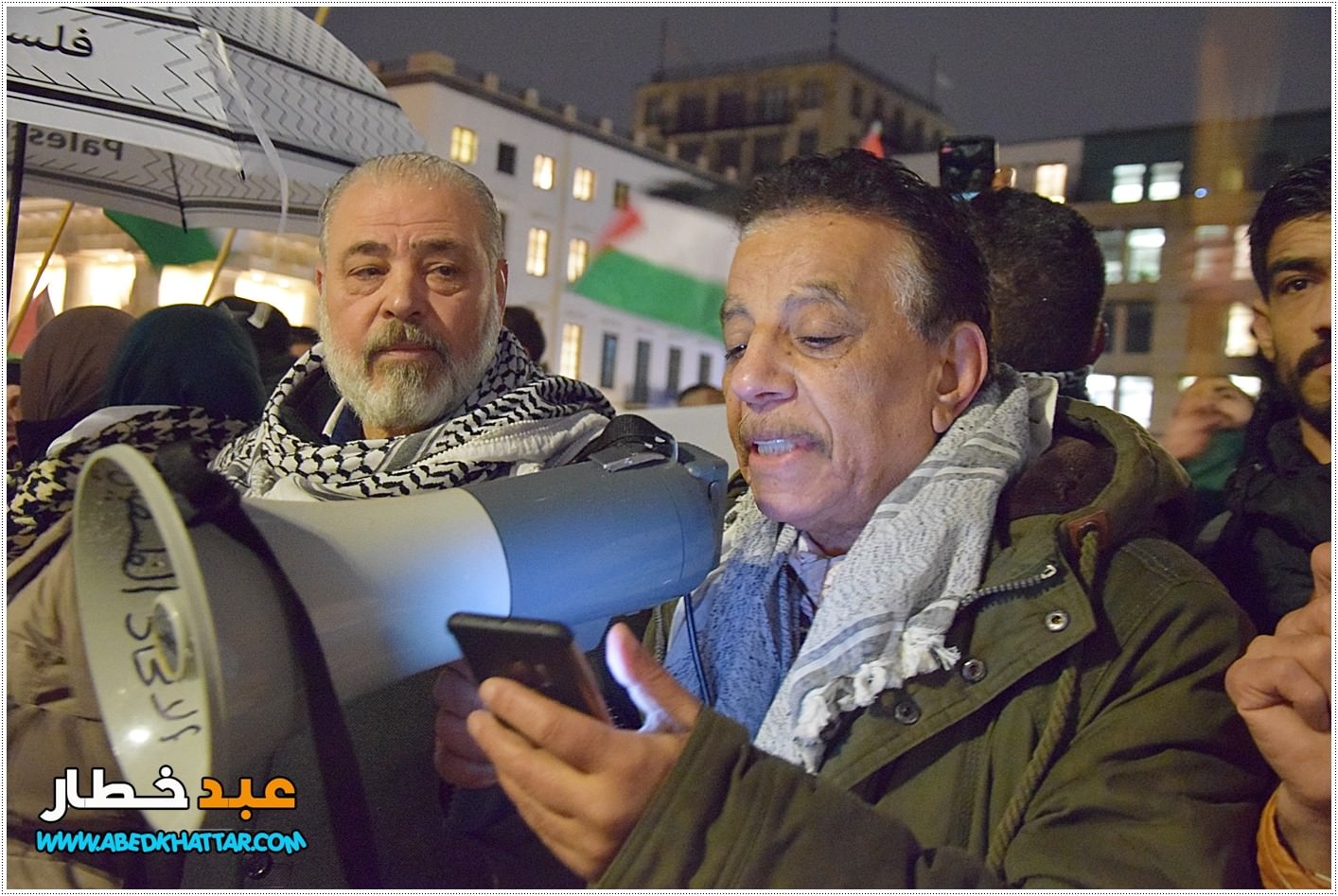 وقفة احتجاجية في العاصمة الالمانية برلين رفضا لقرار صفقة ترامب