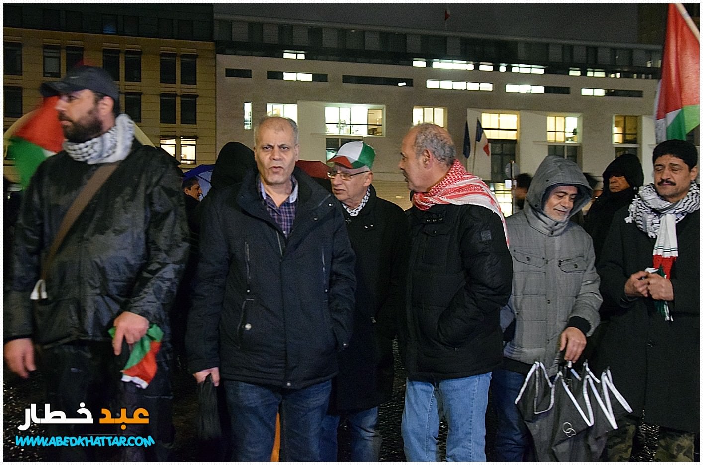 وقفة احتجاجية في العاصمة الالمانية برلين رفضا لقرار صفقة ترامب