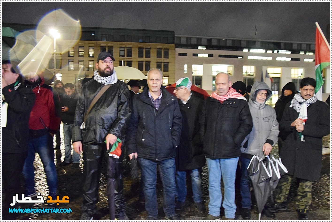 وقفة احتجاجية في العاصمة الالمانية برلين رفضا لقرار صفقة ترامب