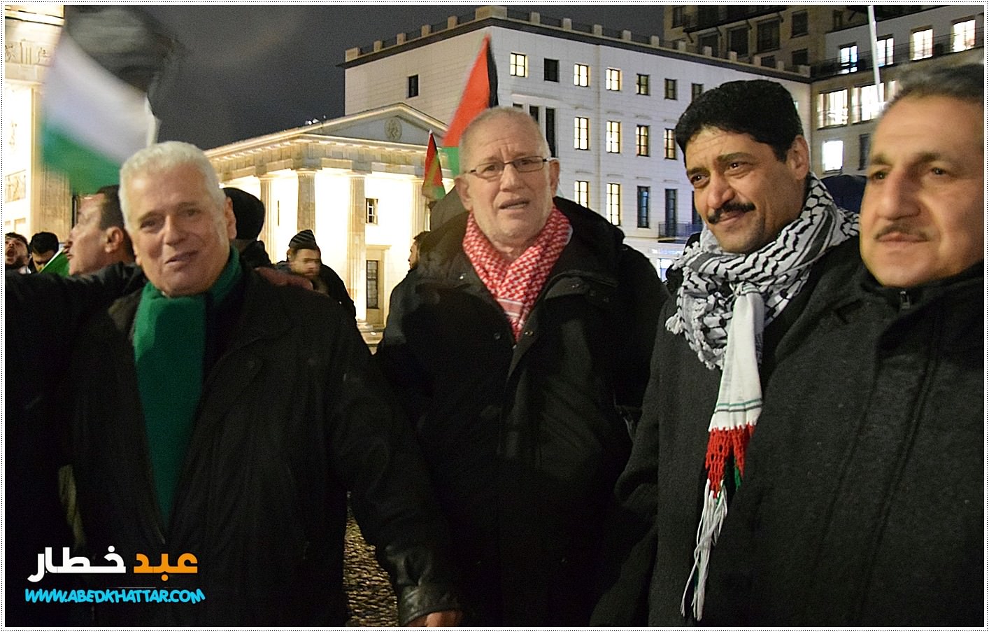 وقفة احتجاجية في العاصمة الالمانية برلين رفضا لقرار صفقة ترامب