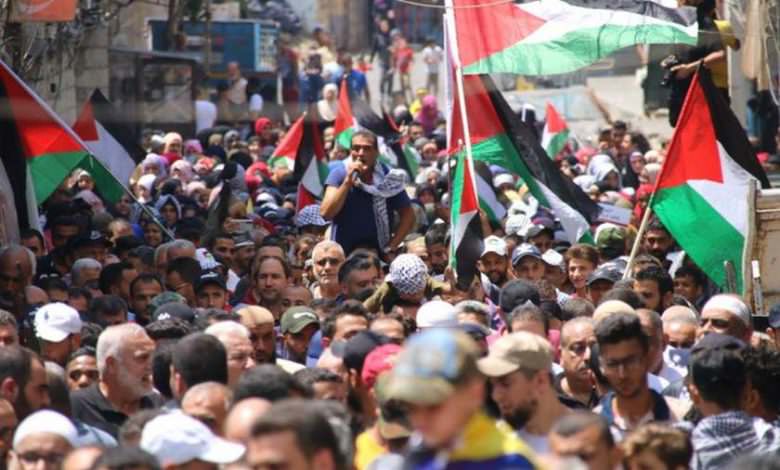 مظاهرات رافضة لـ صفقة القرن في المخيمات الفلسطينية في لبنان.
