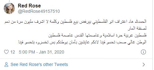 عبد الله بن زايد ينتقد الفلسطينيين لرفضهم صفقة القرن