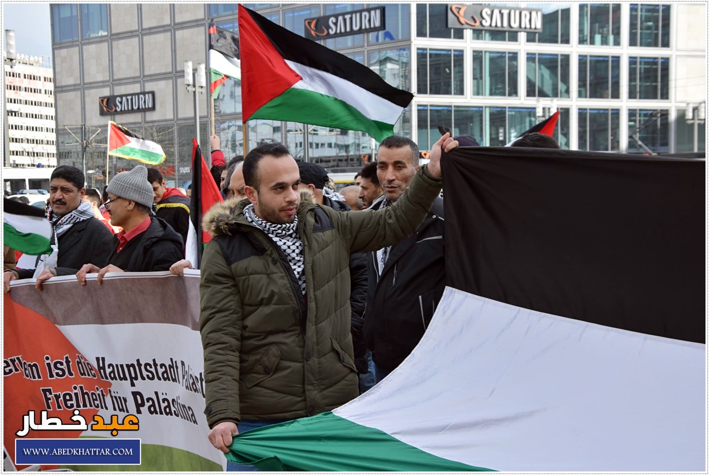 لجنة العمل الوطني الفلسطيني والمؤسسات الفلسطينية تنظم تظاهرة حاشدة ضد صفقة القرن في العاصمة الألمانية / برلين