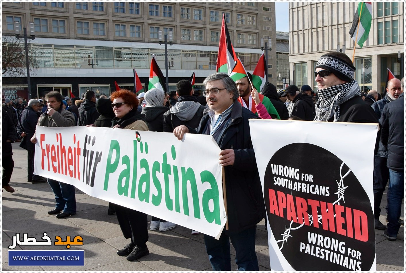 لجنة العمل الوطني الفلسطيني والمؤسسات الفلسطينية تنظم تظاهرة حاشدة ضد صفقة القرن في العاصمة الألمانية / برلين