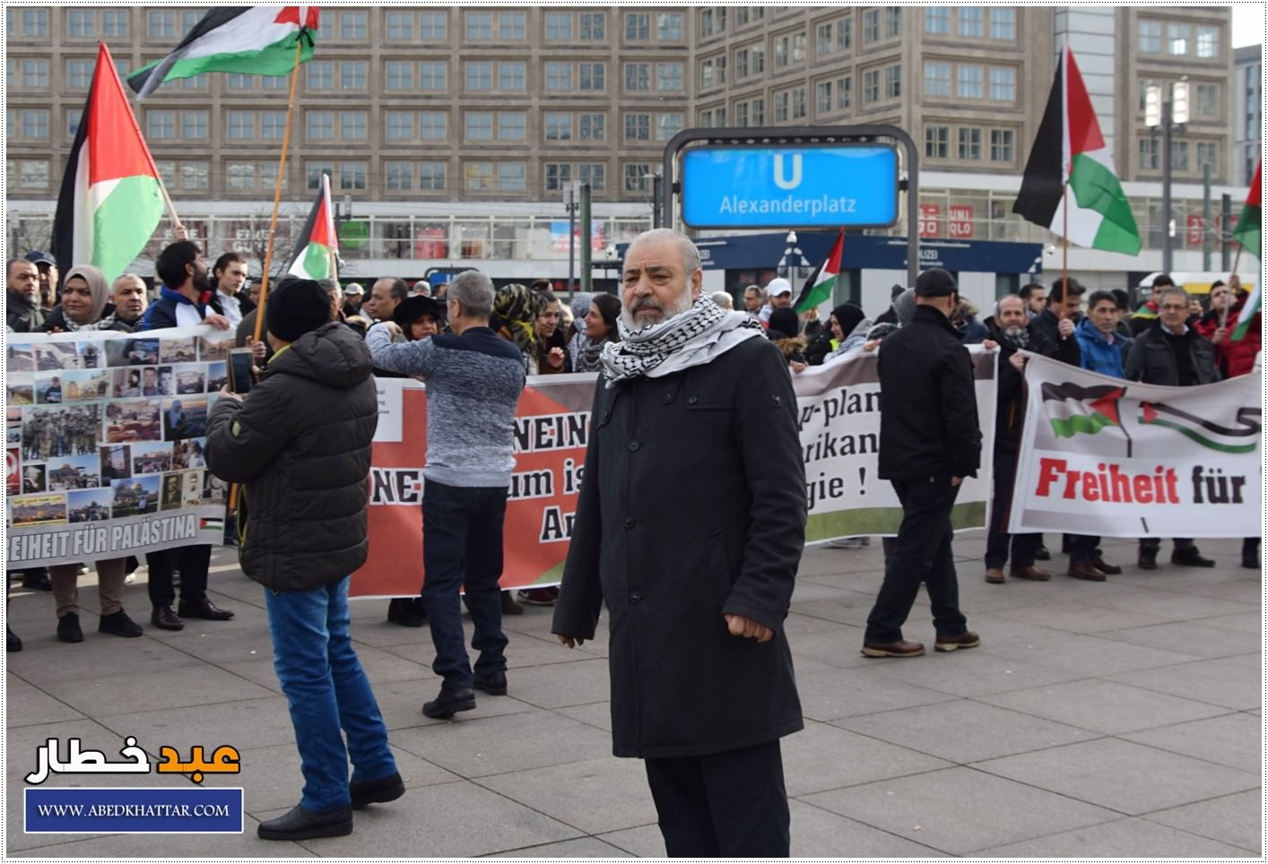 لجنة العمل الوطني الفلسطيني والمؤسسات الفلسطينية تنظم تظاهرة حاشدة ضد صفقة القرن في العاصمة الألمانية / برلين