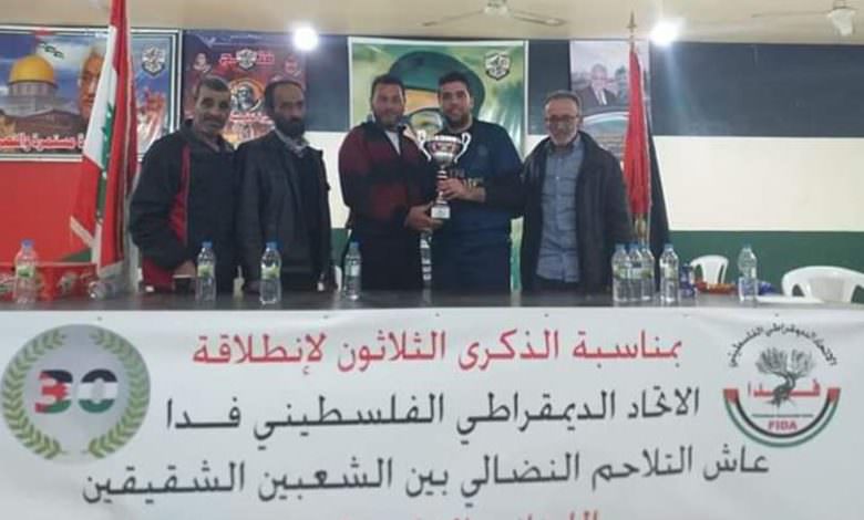 فوز نادي شبيبة فلسطين بدوري كرة الطاولة في شمال لبنان