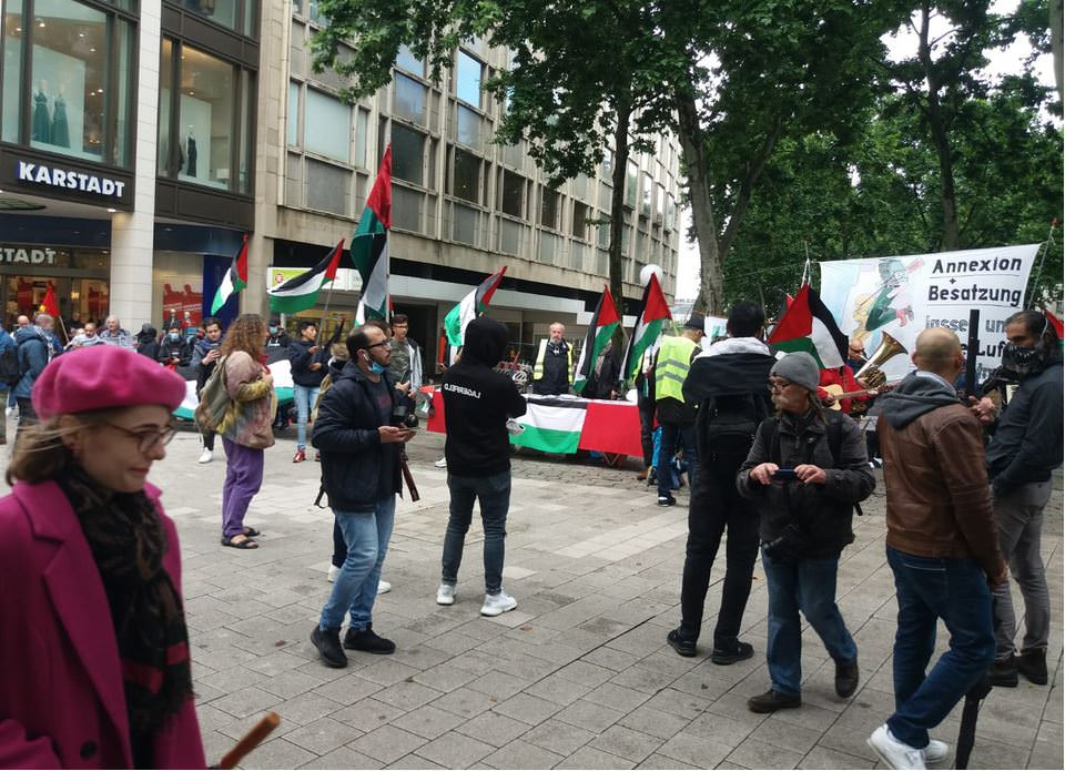 مظاهرة جماهيرية حاشدة رفضا لمشروع الضم الصهيوني في مدينة هامبورغ
