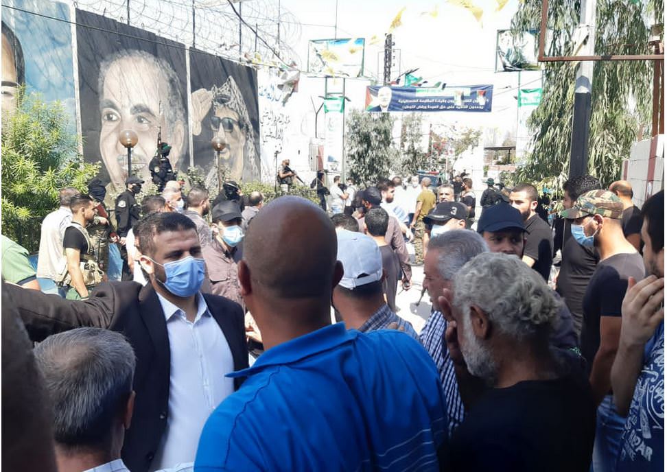 مخيم عين الحلوة يستقبل الأخ ابو العبد هنية واستضافة الأمين العام السيد حسن نصر الله لوفد القيادة