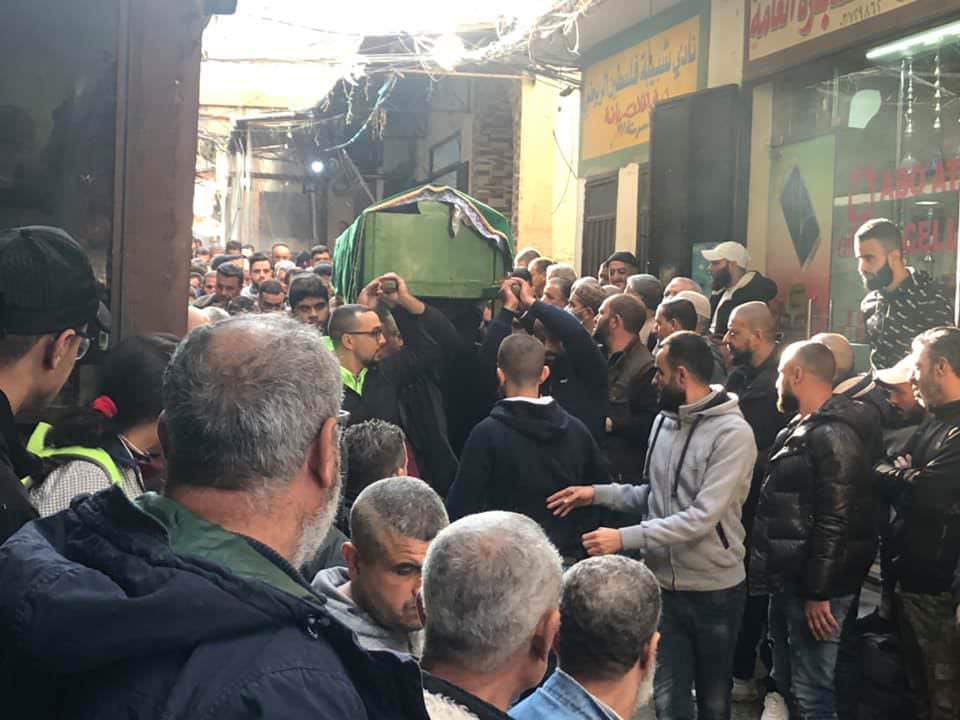 جنازة الحاجة أمال خطار - ام سامر سلمون في مخيم البداوي