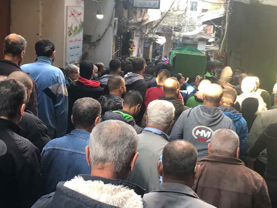 جنازة الحاجة أمال خطار - ام سامر سلمون في مخيم البداوي