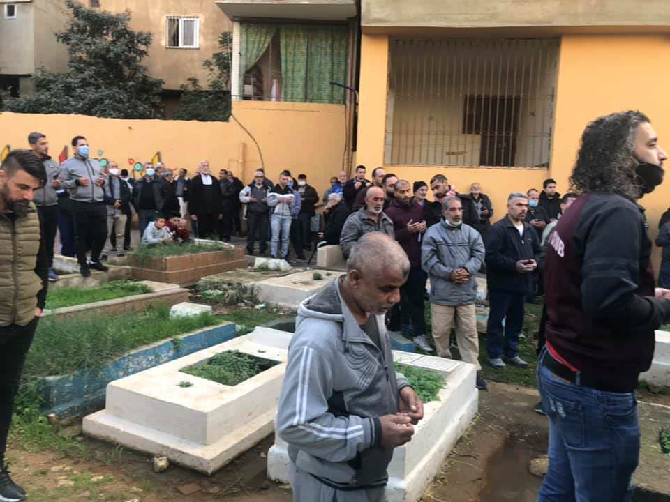 جنازة الحاجة أمال خطار - ام سامر سلمون في مخيم البداوي