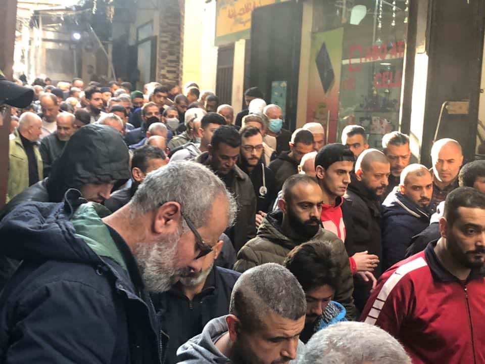 جنازة الحاجة أمال خطار - ام سامر سلمون في مخيم البداوي