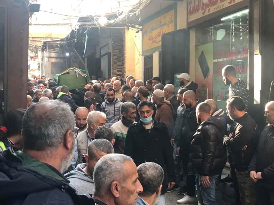 جنازة الحاجة أمال خطار - ام سامر سلمون في مخيم البداوي