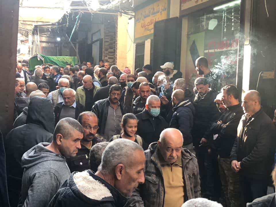 جنازة الحاجة أمال خطار - ام سامر سلمون في مخيم البداوي