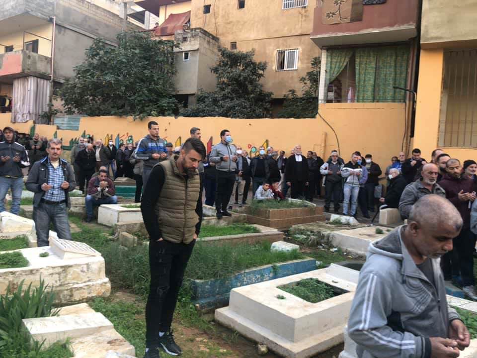 جنازة الحاجة أمال خطار - ام سامر سلمون في مخيم البداوي