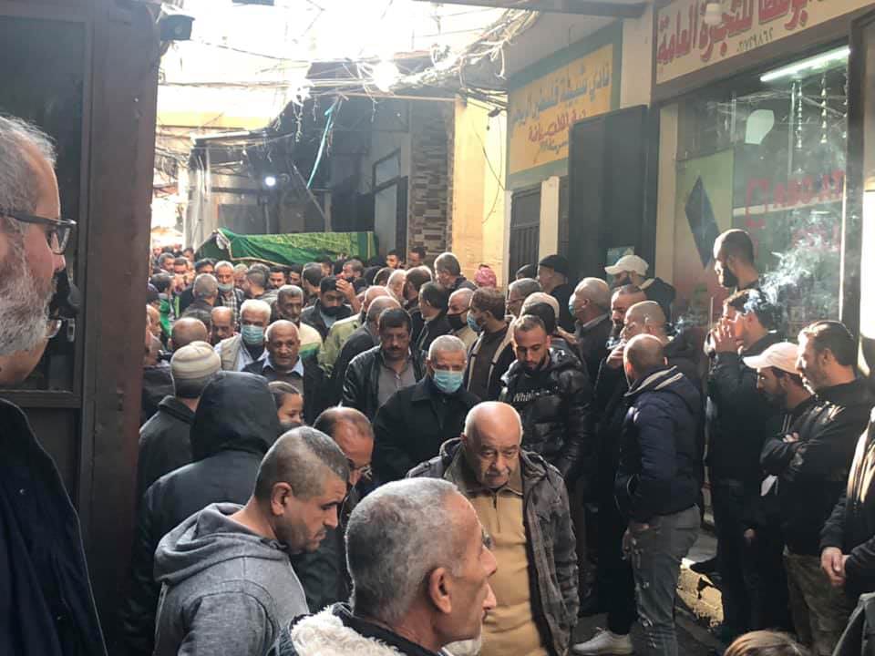 جنازة الحاجة أمال خطار - ام سامر سلمون في مخيم البداوي