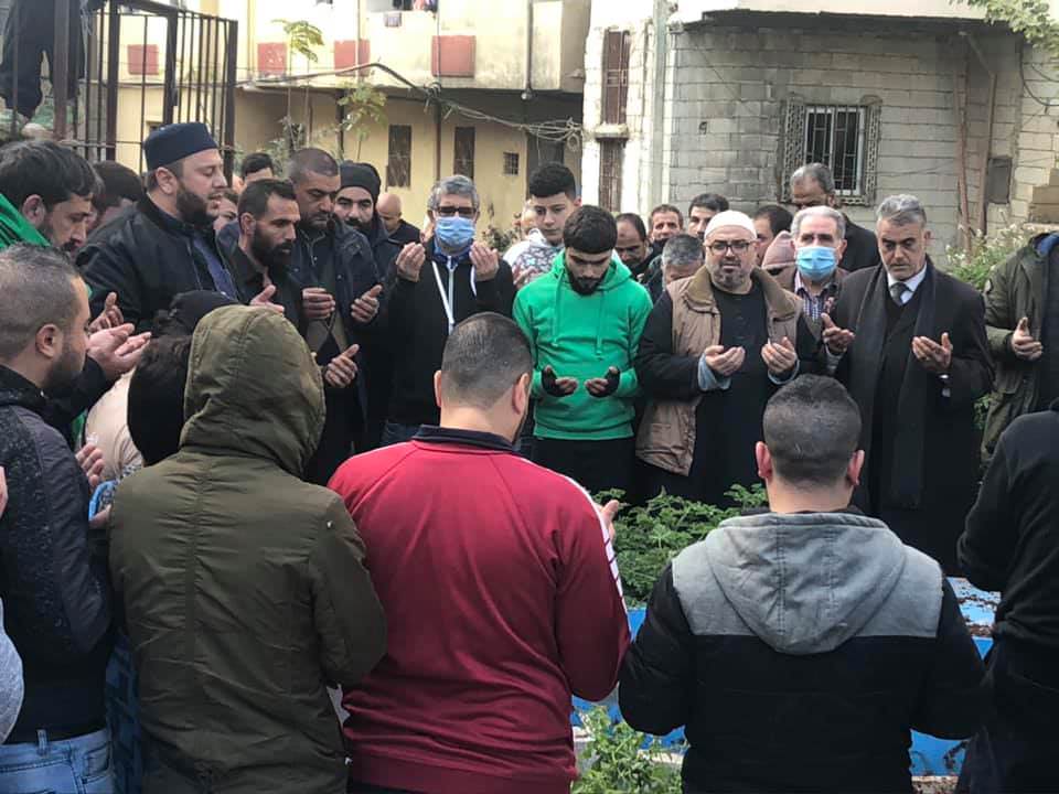 جنازة الحاجة أمال خطار - ام سامر سلمون في مخيم البداوي