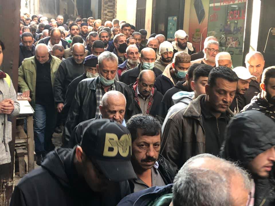 جنازة الحاجة أمال خطار - ام سامر سلمون في مخيم البداوي