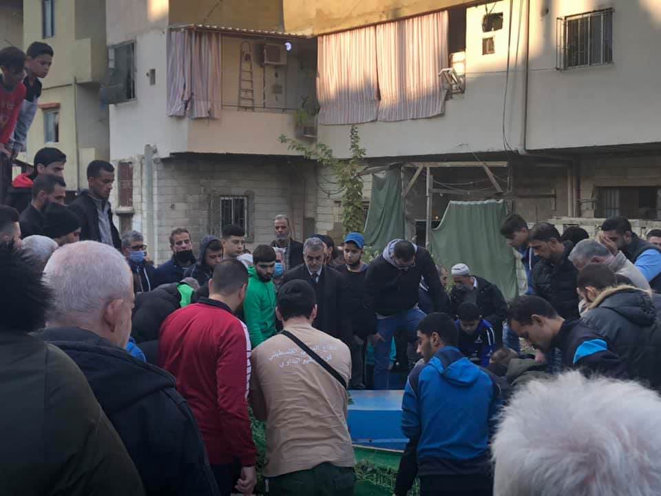 جنازة الحاجة أمال خطار - ام سامر سلمون في مخيم البداوي