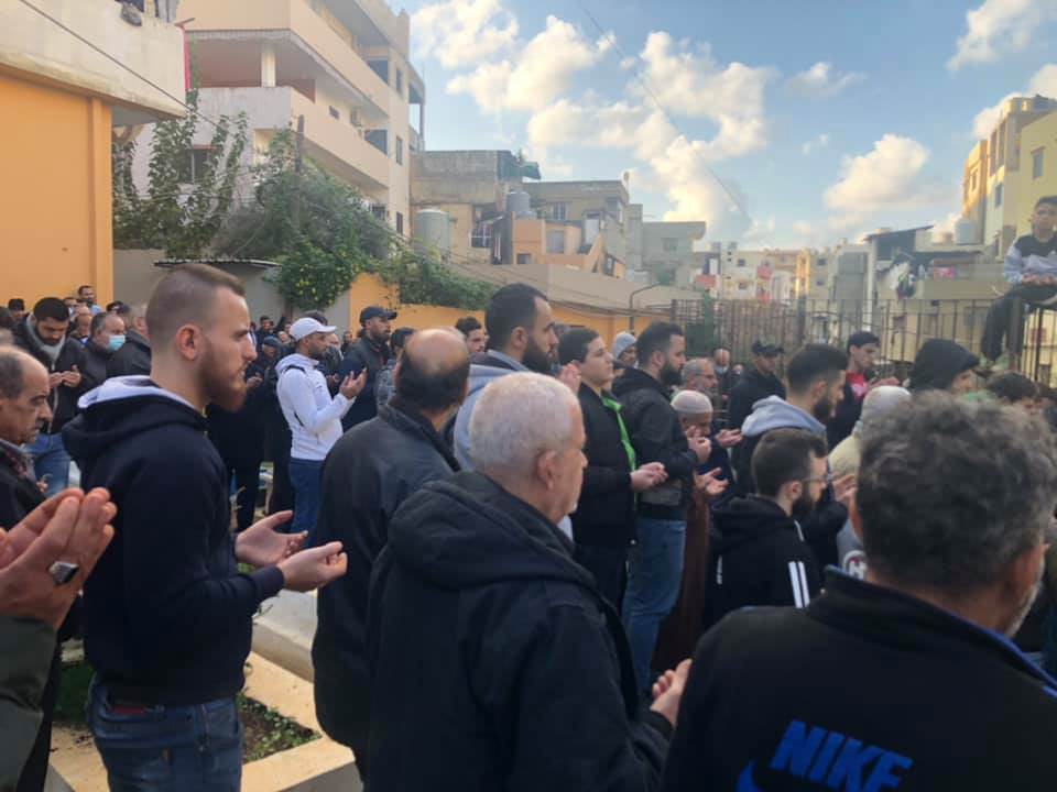 جنازة الحاجة أمال خطار - ام سامر سلمون في مخيم البداوي