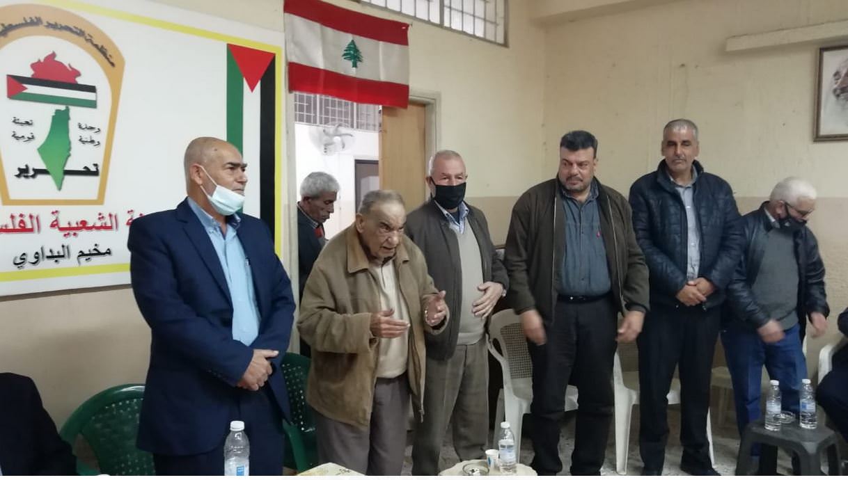 الاستاذ احمد شعبان أمينا لسر اللجنة الشعبية في مخيم البداوي