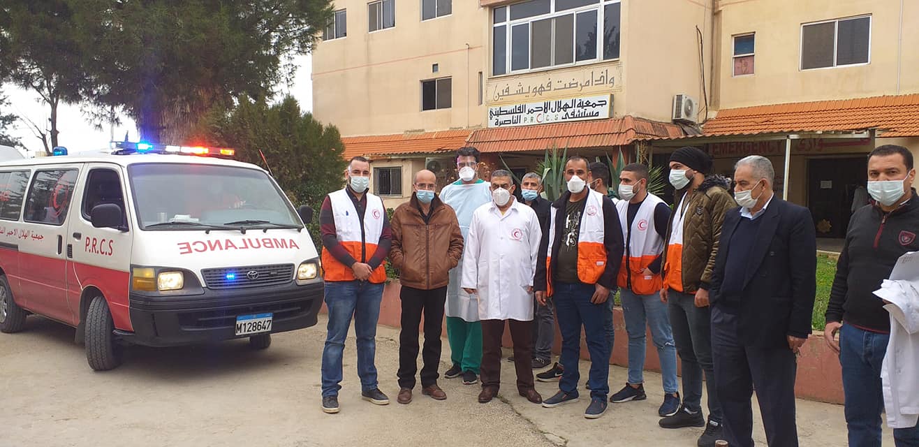 بتوجيهات من جمعية الهلال الأحمر الفلسطيني _ إقليم لبنان