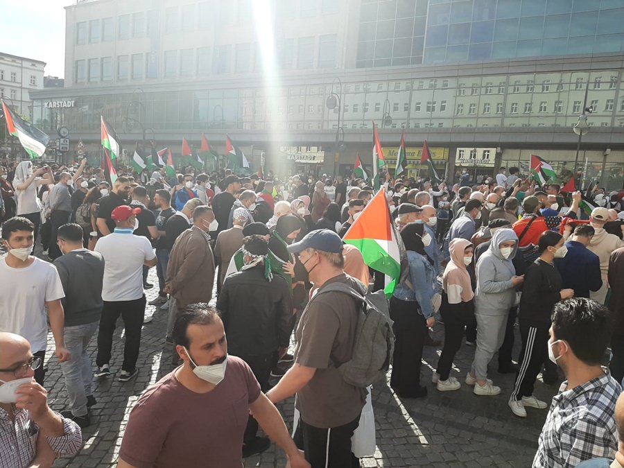 وقفة دعم وإسناد لأبناء شعبنا الفلسطيني في القدس وحي الشيخ جراح