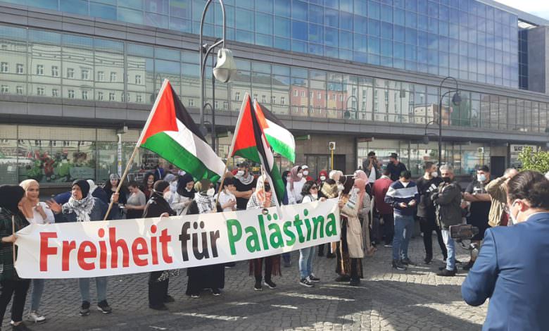 وقفة دعم وإسناد لأبناء شعبنا الفلسطيني في القدس وحي الشيخ جراح