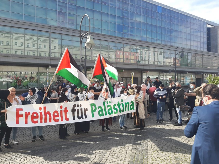 وقفة دعم وإسناد لأبناء شعبنا الفلسطيني في القدس وحي الشيخ جراح