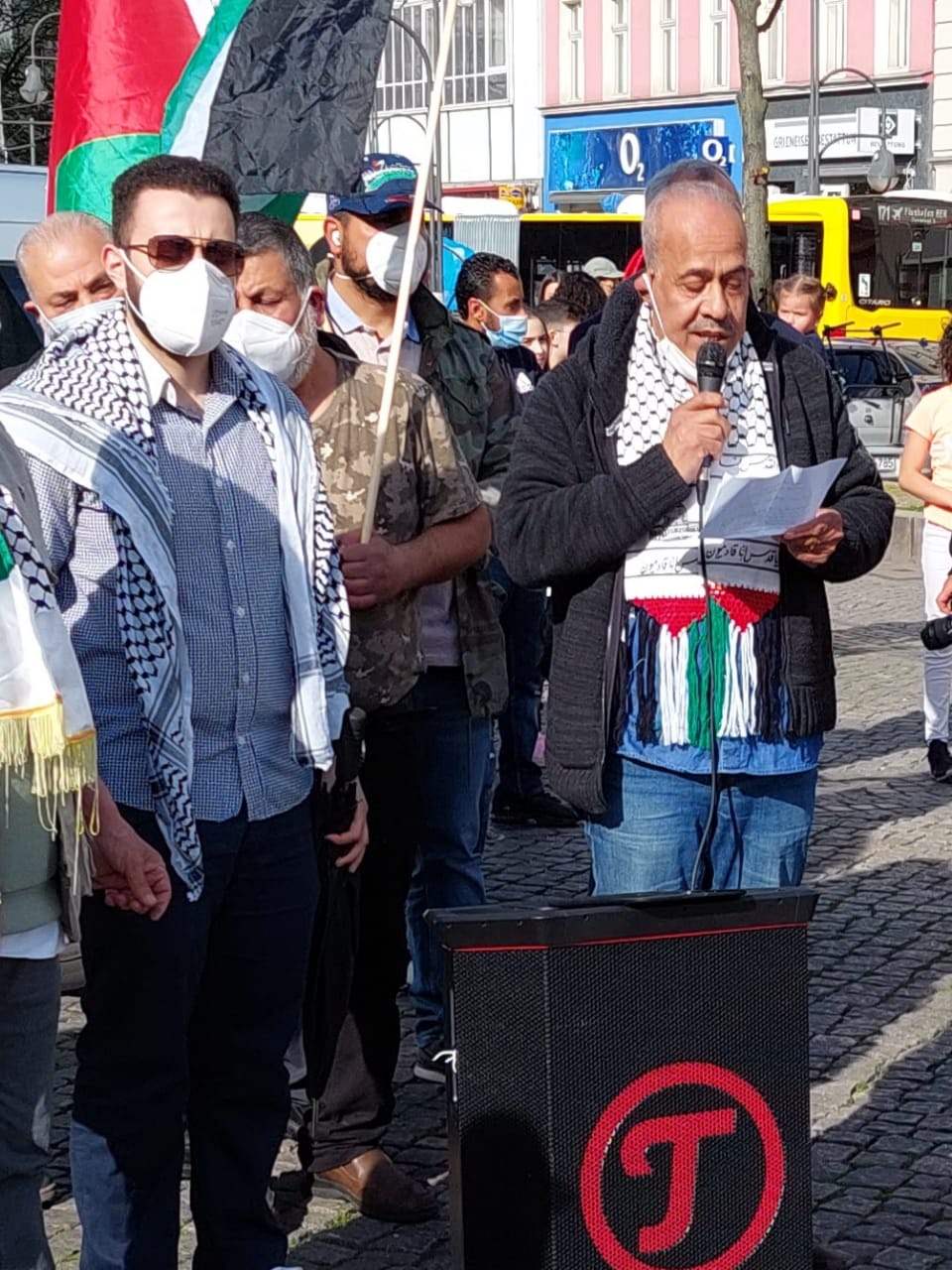 وقفة دعم وإسناد لأبناء شعبنا الفلسطيني في القدس وحي الشيخ جراح