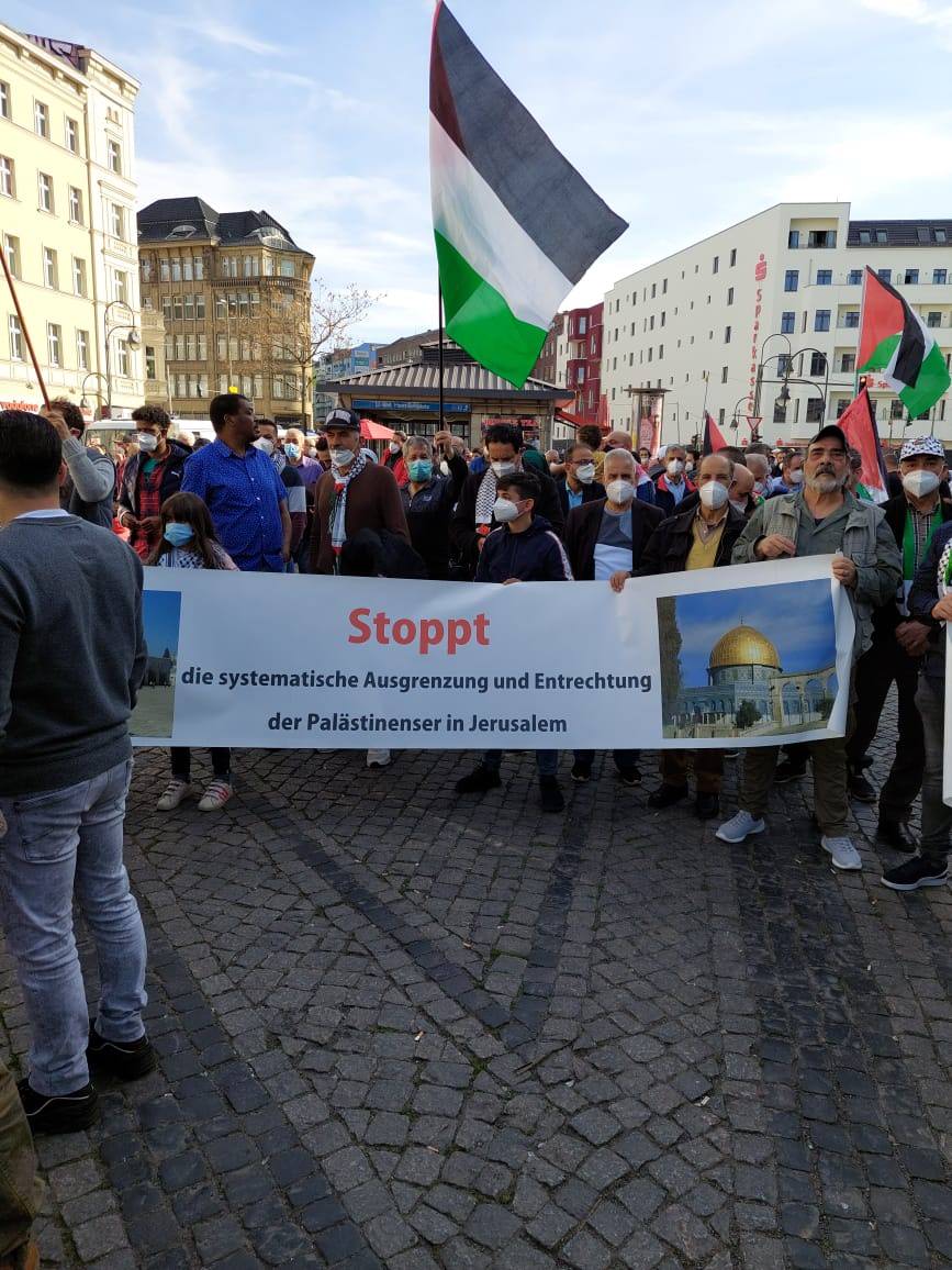 وقفة دعم وإسناد لأبناء شعبنا الفلسطيني في القدس وحي الشيخ جراح