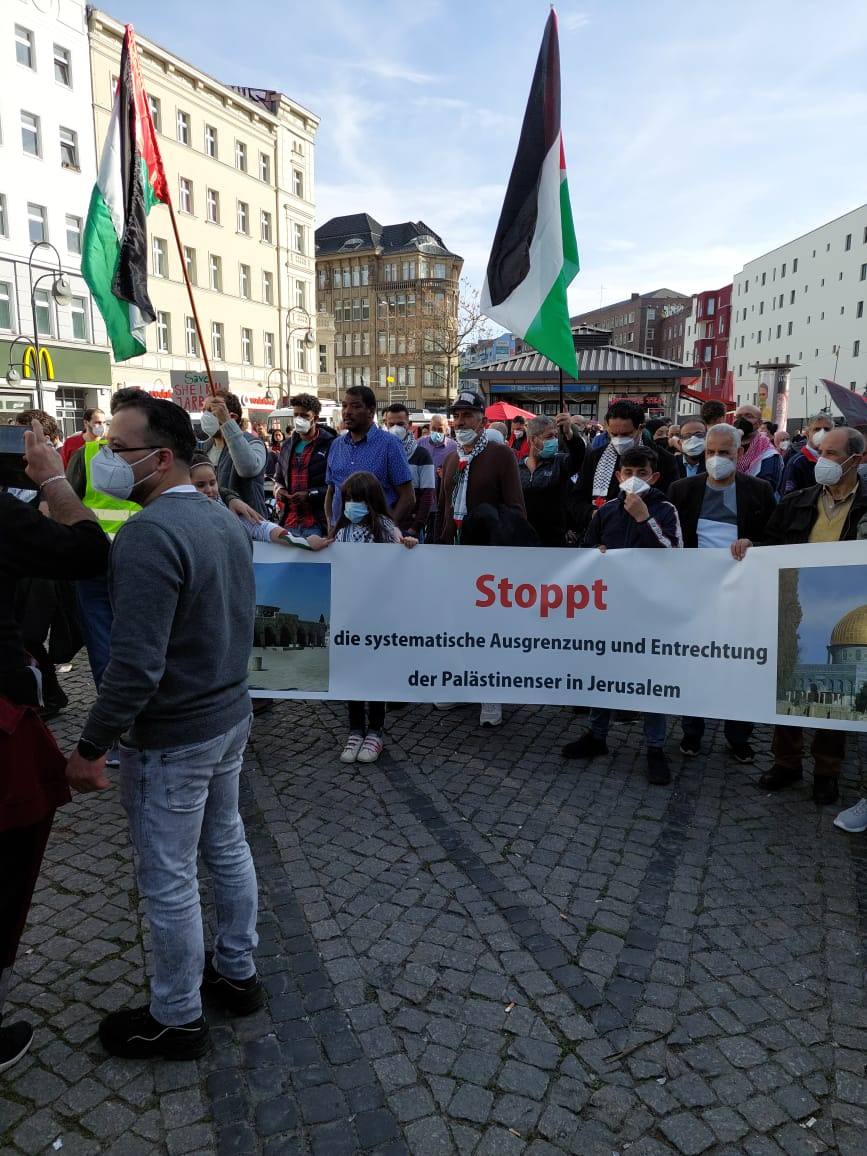 وقفة دعم وإسناد لأبناء شعبنا الفلسطيني في القدس وحي الشيخ جراح