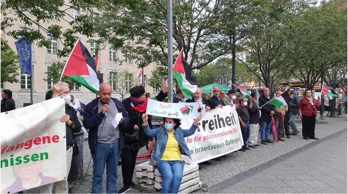 وقفة جماهيرية في برلين .. للمطالبة بإطلاق سراح الأسرى الفلسطينيين ووقف الإعتقال الإداري