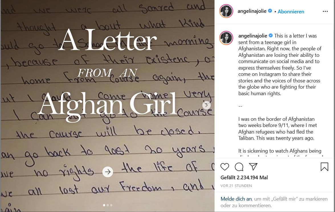 ​أنجلينا جولي​ تنشأ صفحتاً رسمية على موقع التواصل الإجتماعي… والصورة الأولى تدهش الجمهور