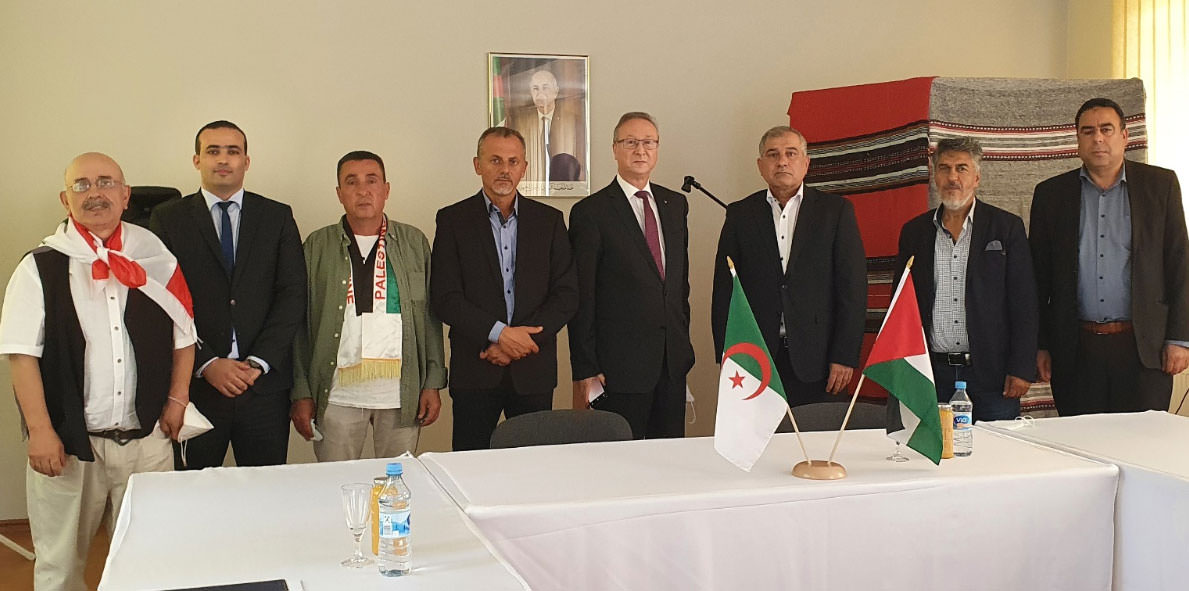 هيئة المؤسسات والجمعيات الفلسطينية والعربية في برلين تزور السفارة الجزائرية