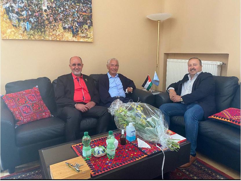 السيد عبد الهادي أبو شرخ يستقبل ببرلين نضال حمدان عضو المجلس الوطني الفلسطيني