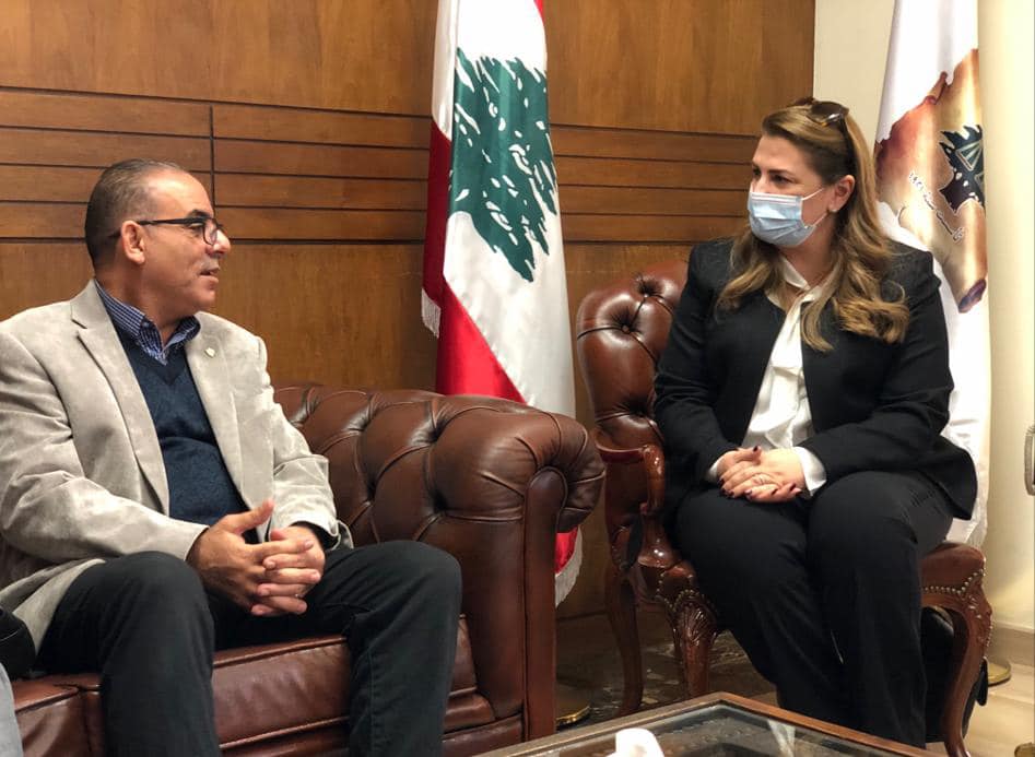 قيادة حركة فتح تزور نقيبة المحامين في طرابلس والشمال ماري تيريز القوّال